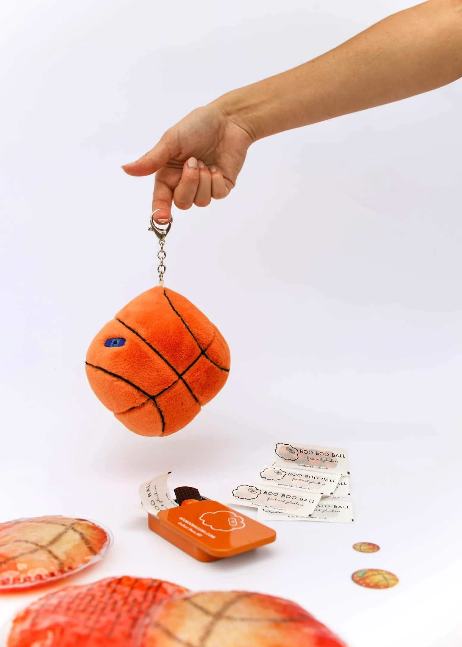 Basketball Keychain - Sports Keychain & First-Aid Kit | BOO BOO BALL™