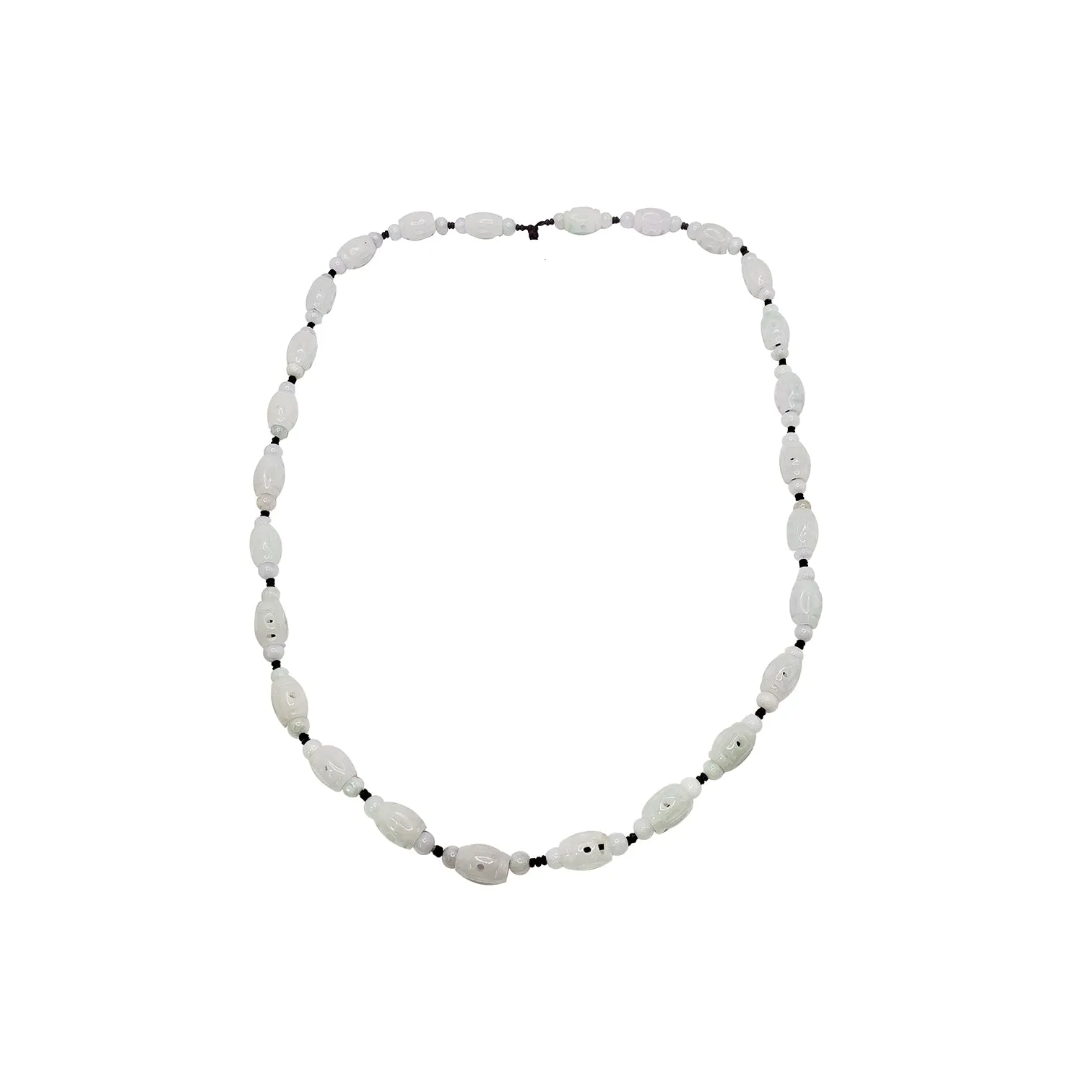 Beaded Vase Jade String Necklace