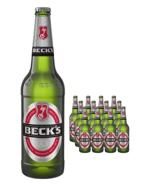 Becks Premium Lager Bottle Multipack, 12 x 660 ml