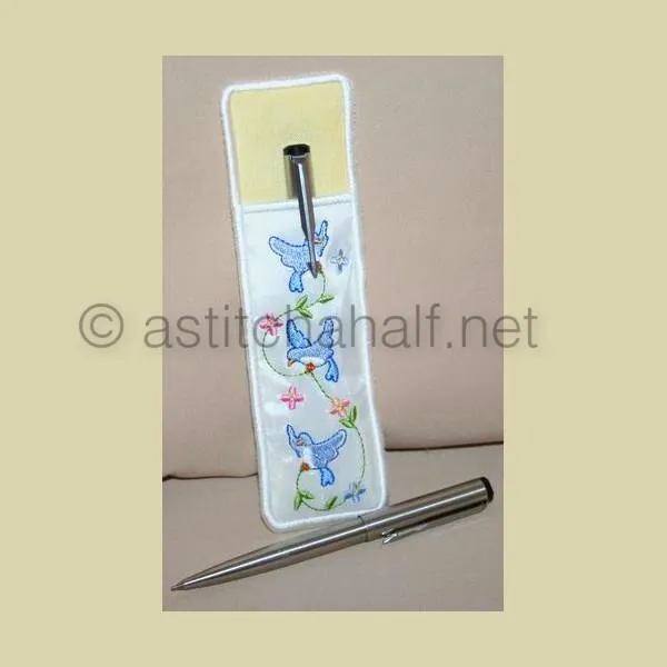 Birdie Pen and Pencil Sleeve