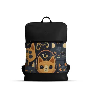 Black Orbit Laptop Backpack Kitties