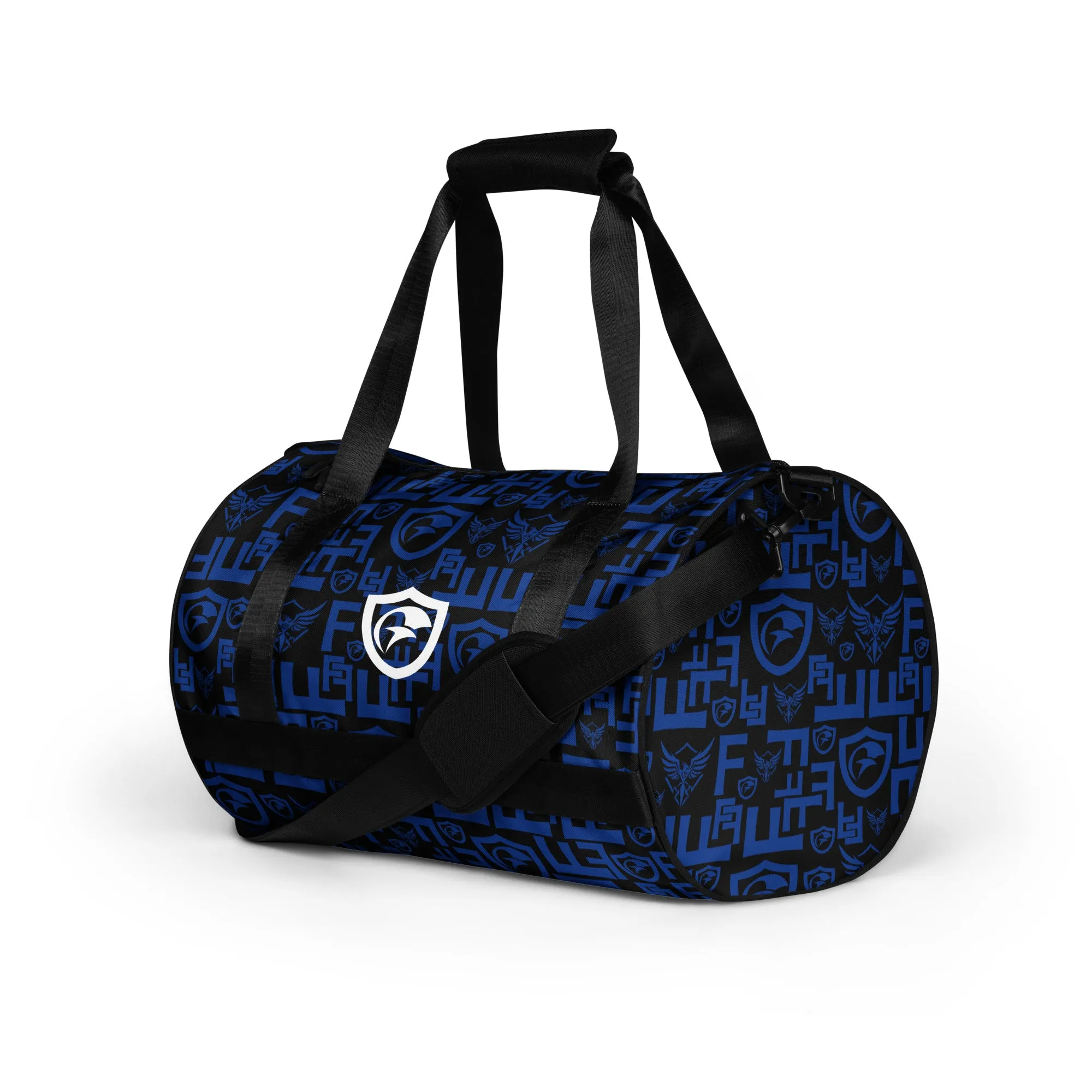 Blue Pattern Gym Bag