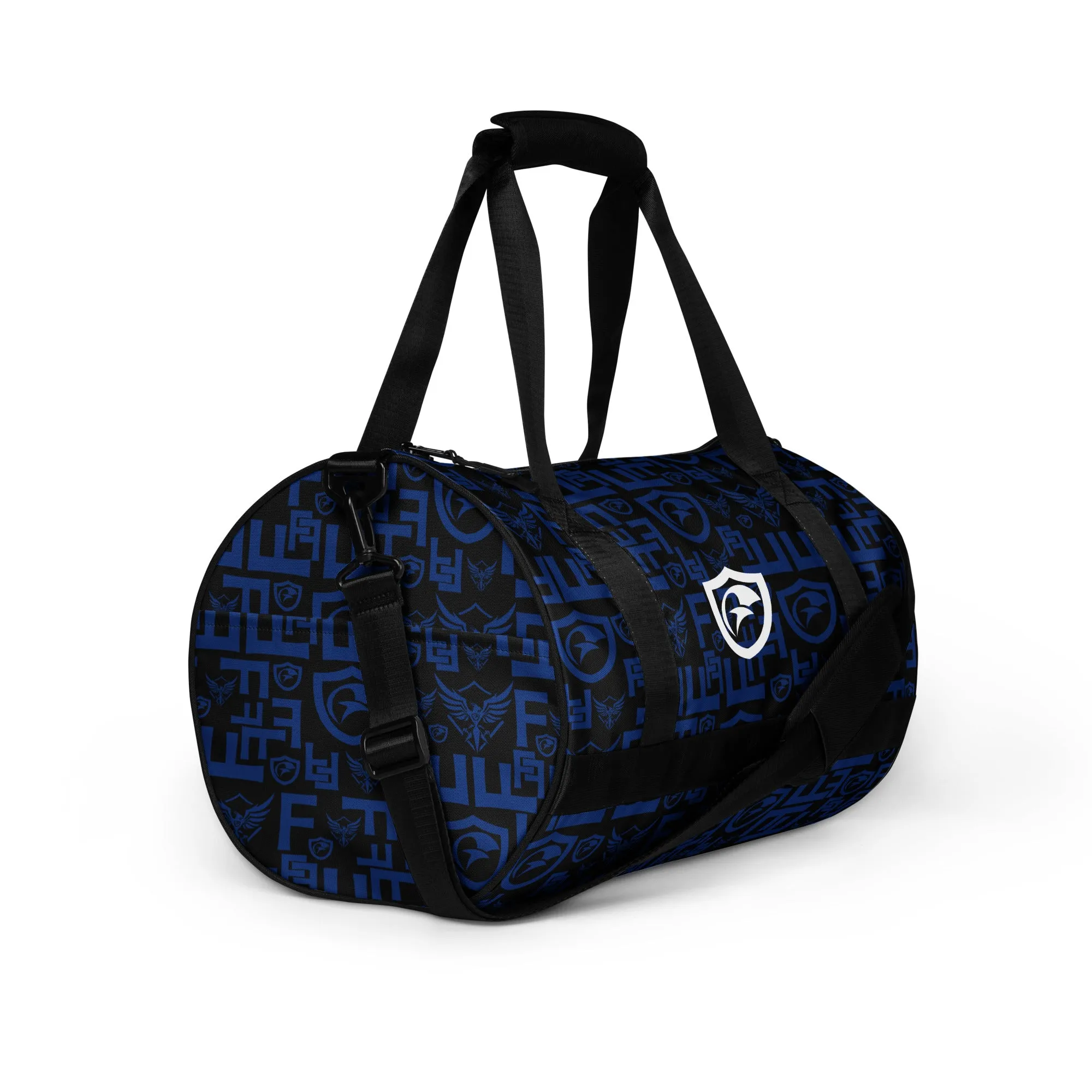 Blue Pattern Gym Bag