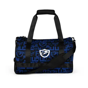 Blue Pattern Gym Bag