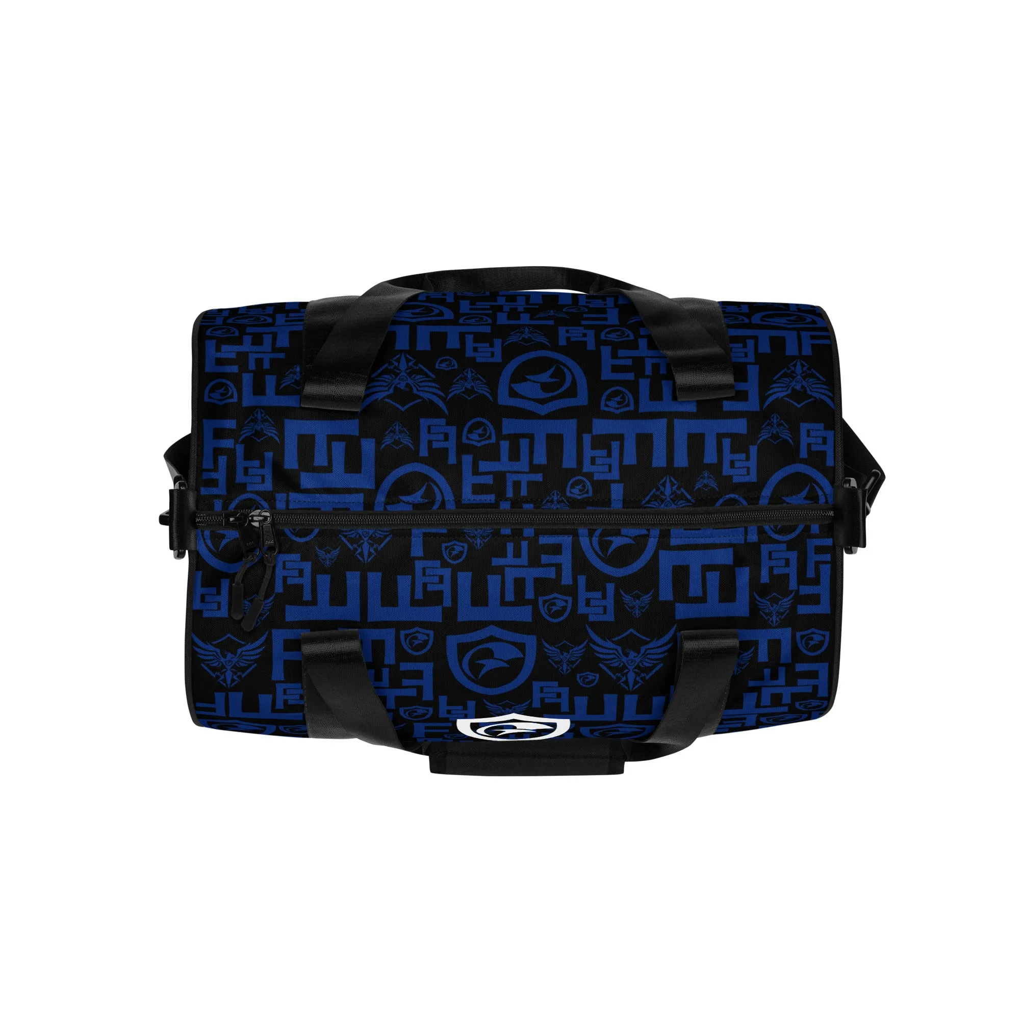 Blue Pattern Gym Bag