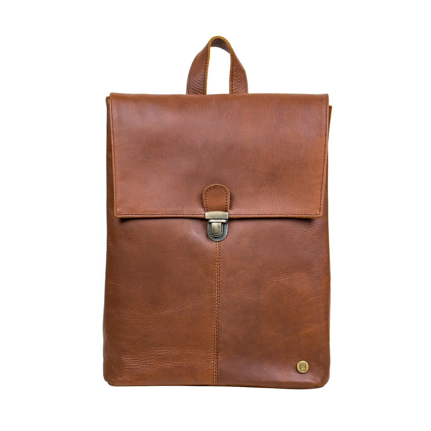 Branded Leather Backpack
