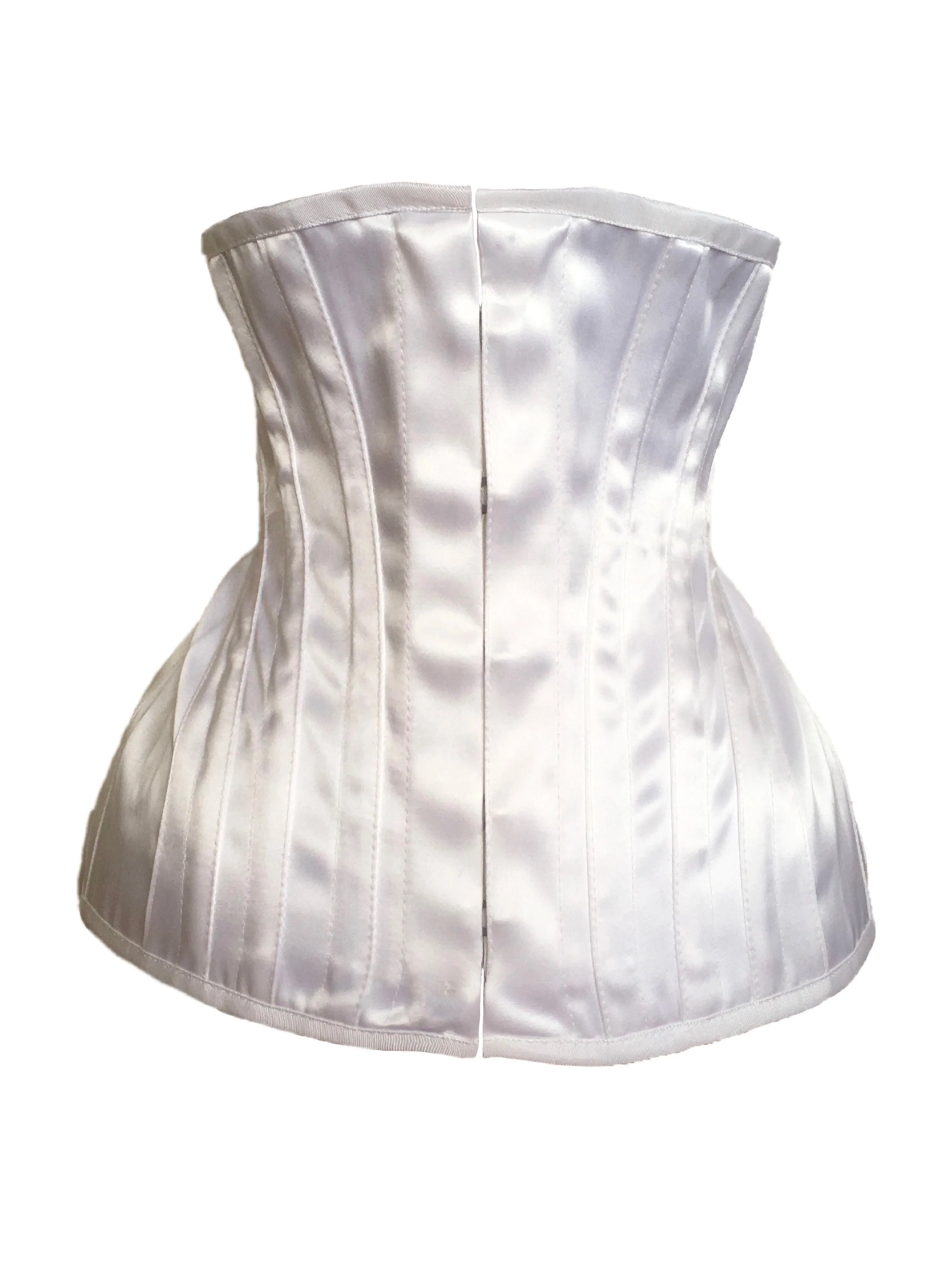 Bridal Extreme Underbust Corset in Ivory Satin