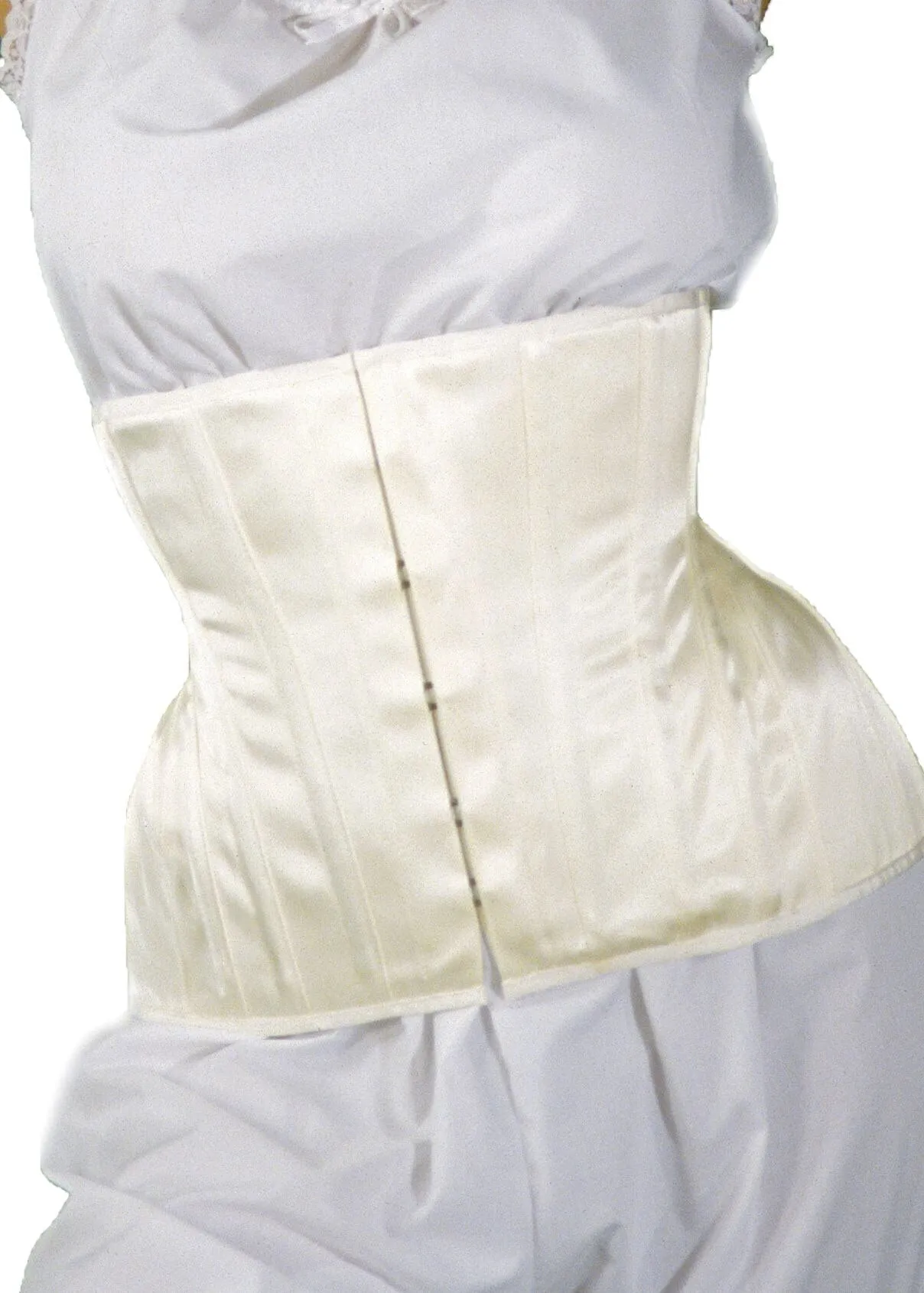 Bridal Extreme Underbust Corset in Ivory Satin
