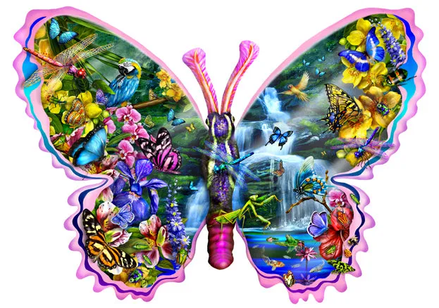 Butterfly Waterfall by Lori Schory, 1000 Piece Puzzle