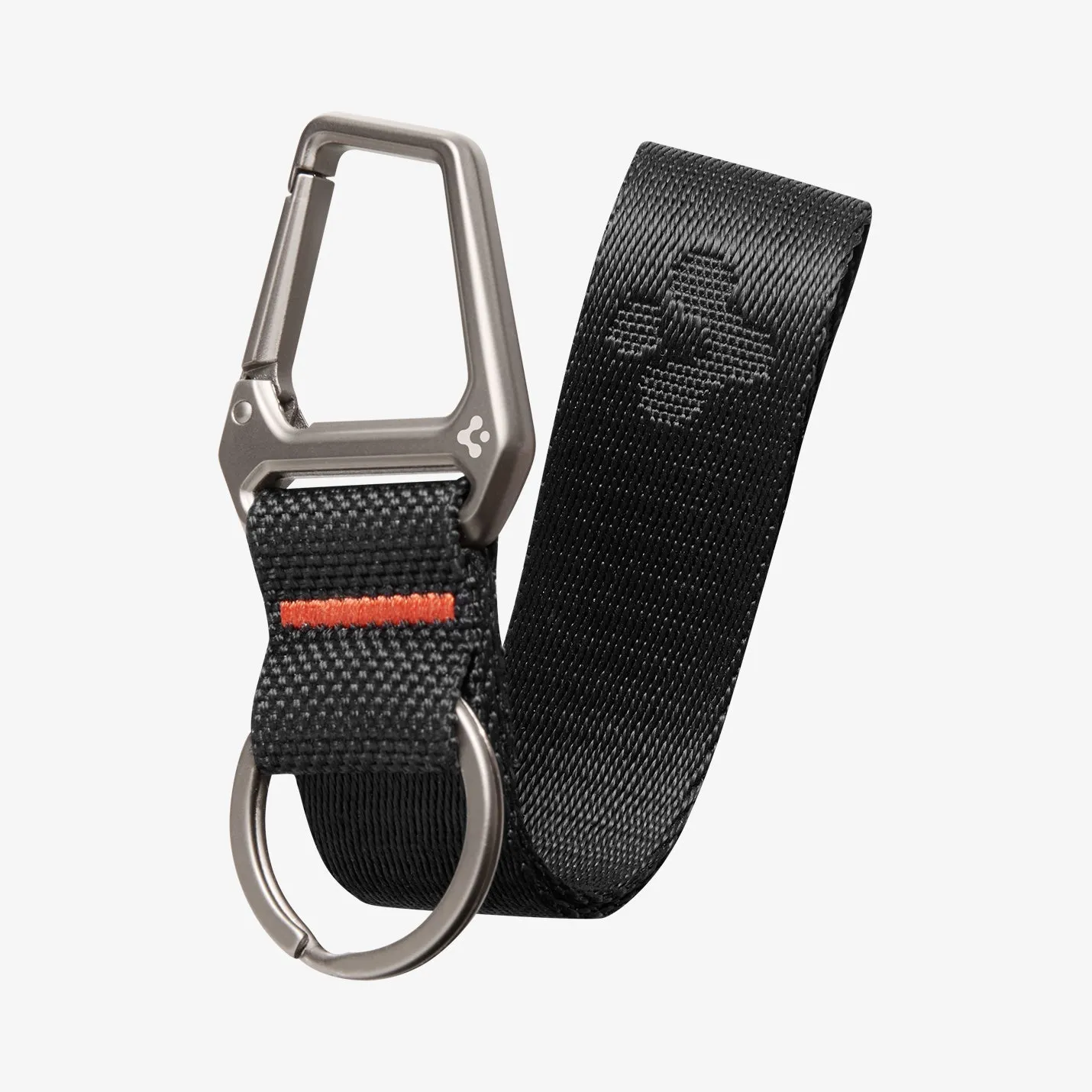 Carabiner Black Strap   Key Ring