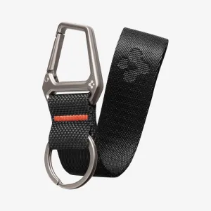 Carabiner Black Strap   Key Ring