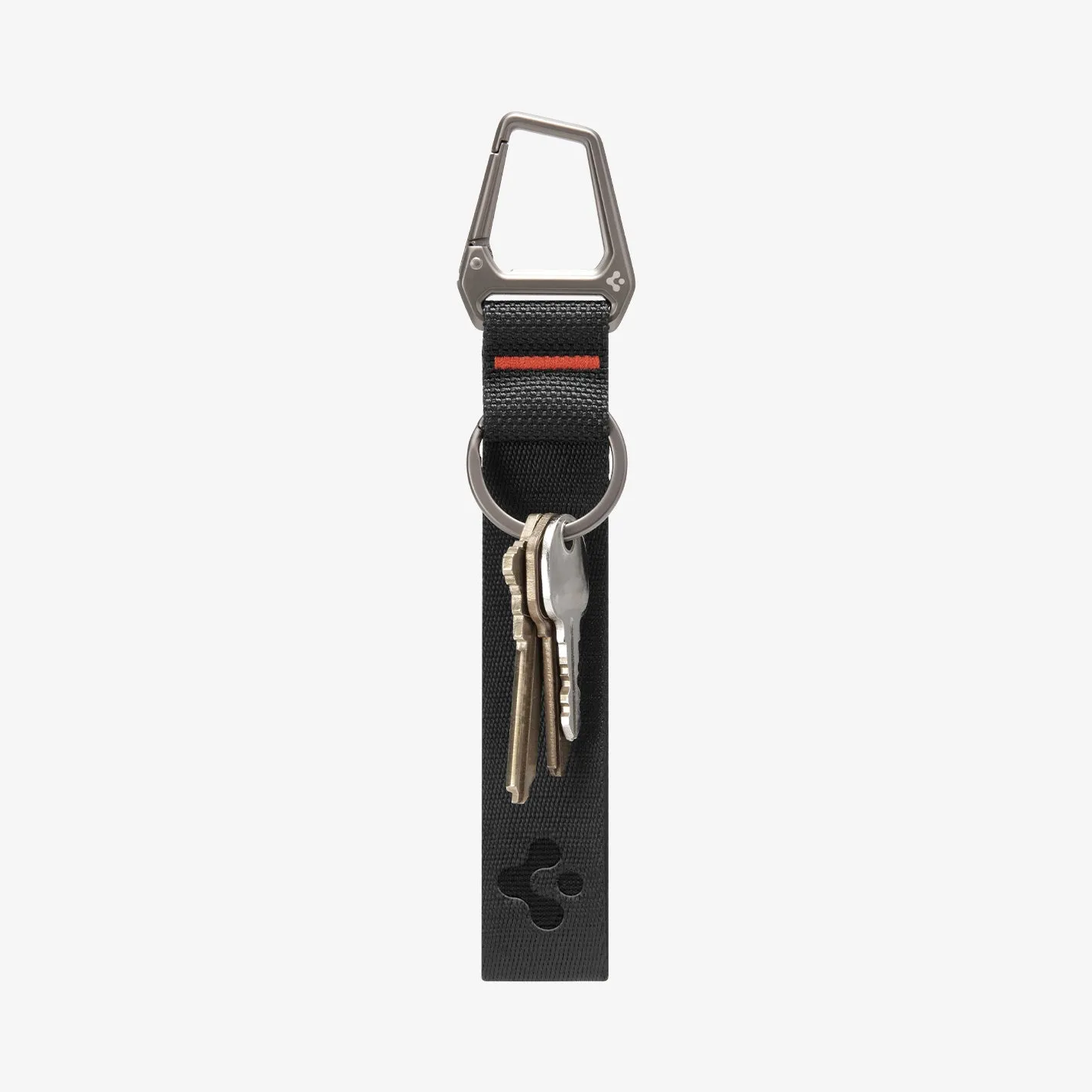 Carabiner Black Strap   Key Ring