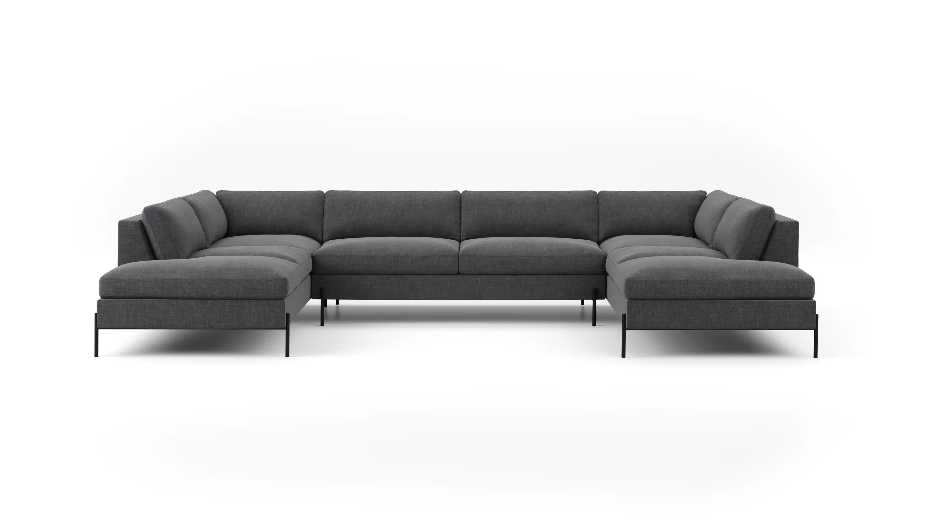 Catwalk U-Shaped Bumper Sectional (85" x 148" x 85")