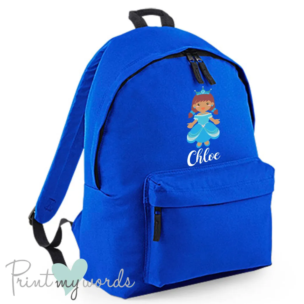 Children's Personalised Princess School Rucksack Backpack