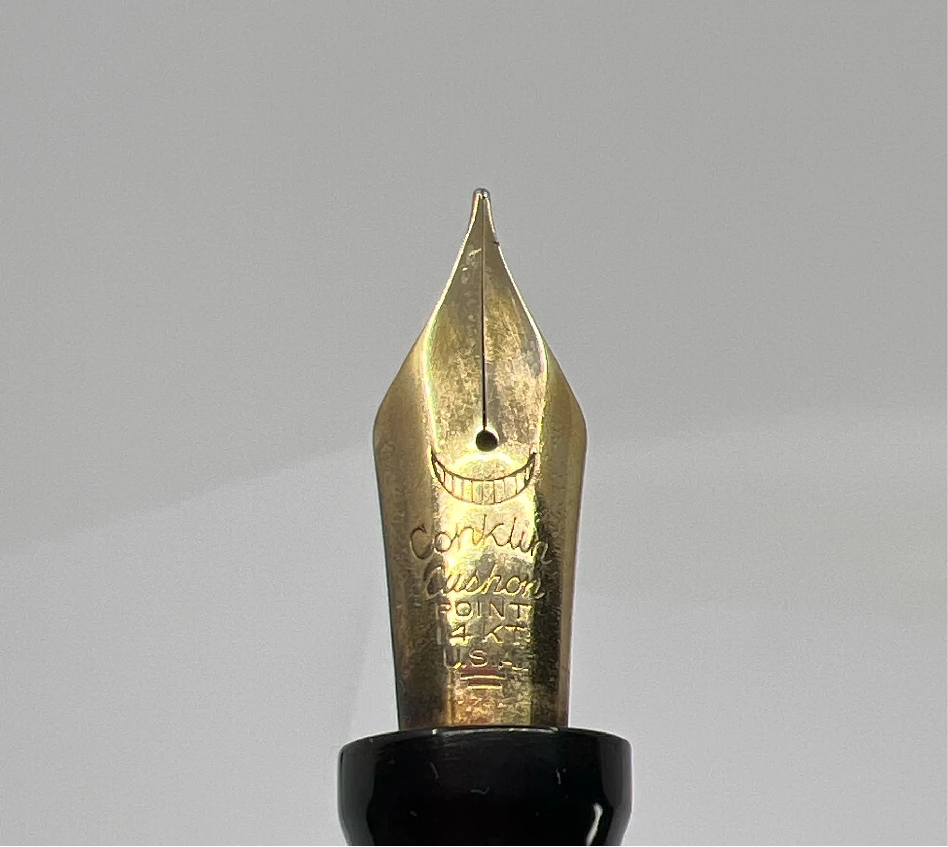 Conklin Large Nozac Blue Herringbone Fountain Pen