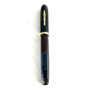 Conklin Large Nozac Blue Herringbone Fountain Pen