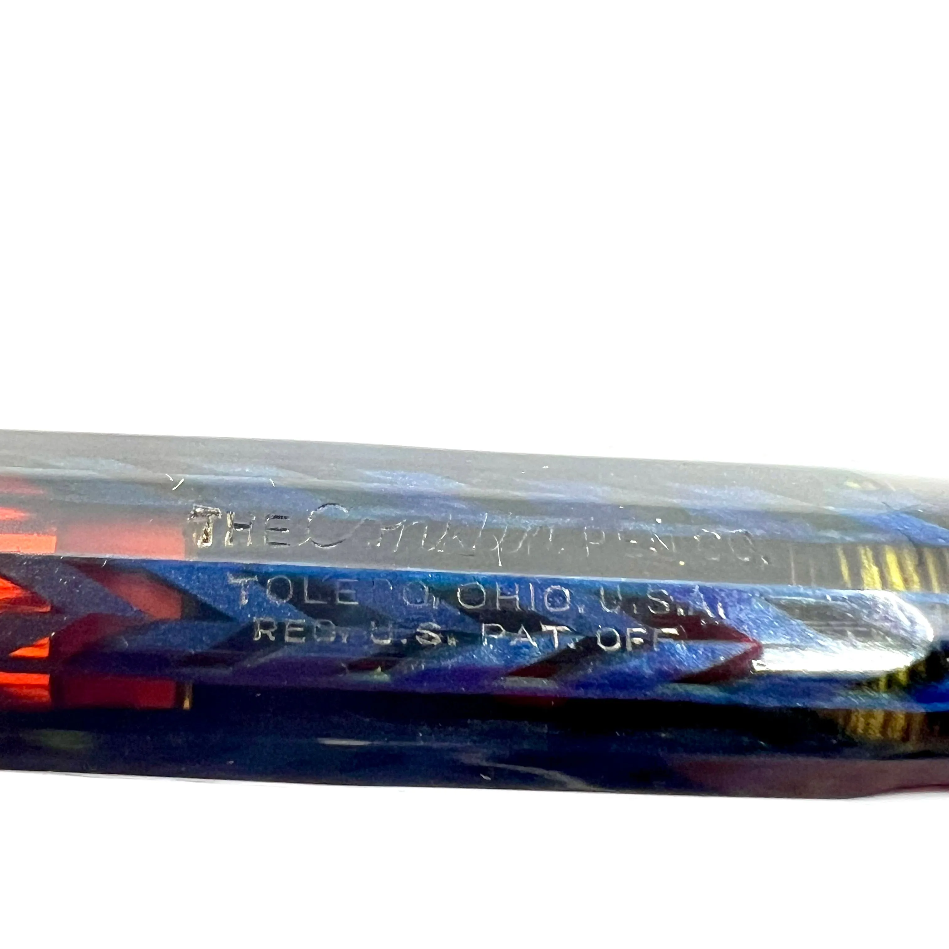Conklin Large Nozac Blue Herringbone Fountain Pen