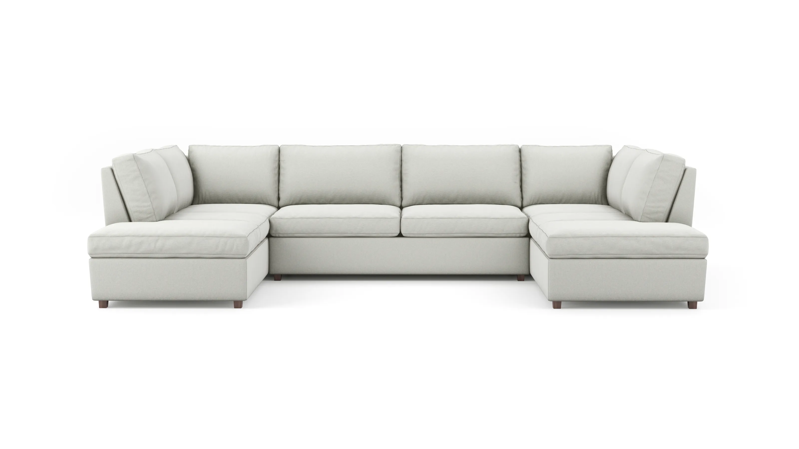 Couch Potato Lite U-Shaped Bumper Sectional (Extra Deep) (75" x 156" x 75",Extra Deep)