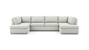 Couch Potato Lite U-Shaped Bumper Sectional (Extra Deep) (85" x 151" x 85",Extra Deep)