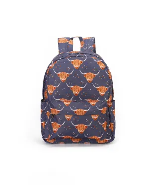 Cow Print Children's Versatile Backpack