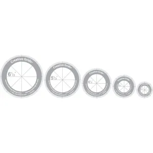Creative Grids - Circles (5 Disc with Grips) Rulers