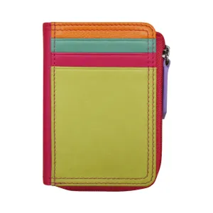 Credit Card Holder Vertical Split Palm Beach Leather RFID Blocking7411