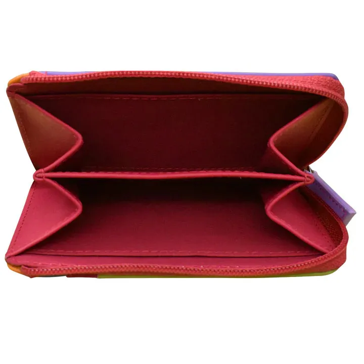 Credit Card Holder Vertical Split Palm Beach Leather RFID Blocking7411