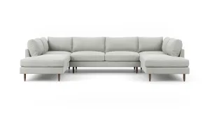 Crowd Pleaser U-Shaped Bumper Sectional  (100" x 139" x 100")