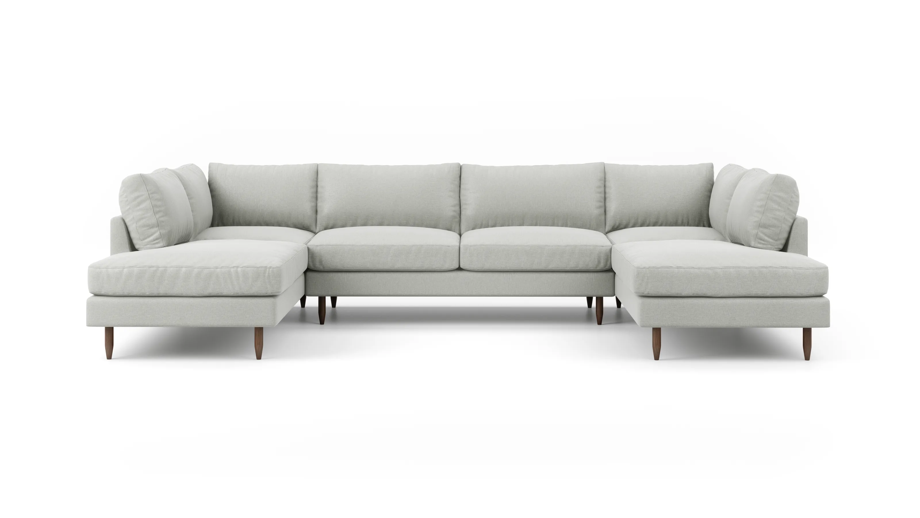 Crowd Pleaser U-Shaped Bumper Sectional  (100" x 139" x 100")