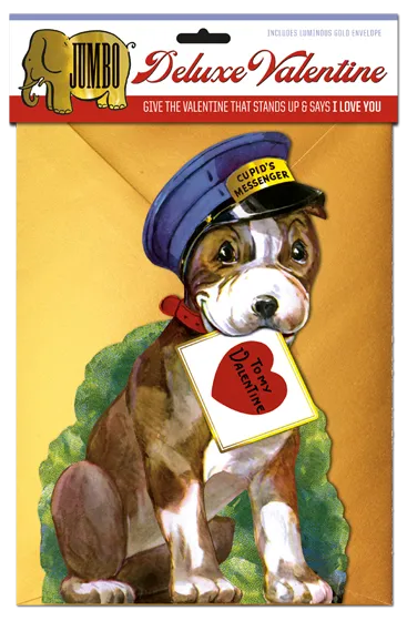 Cupid's Messenger Jumbo Deluxe Valentine's Greeting  Card