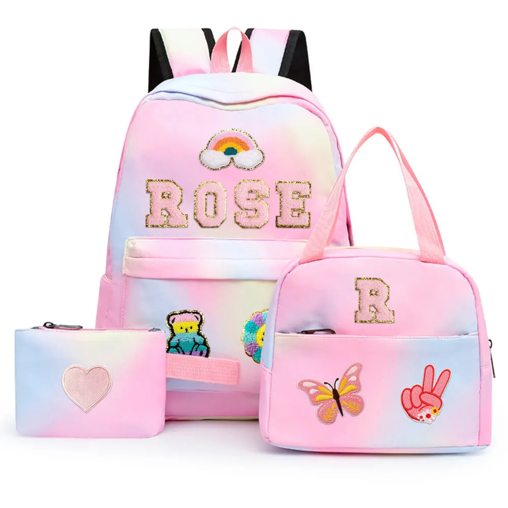 Customise Kids Back to School Patch Backpack