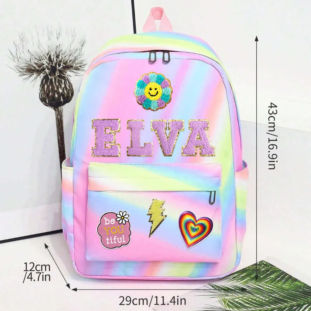Customise Kids Back to School Patch Backpack