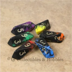 D6 Crystal Oblivion Dice 6pc Set - 6 Colors