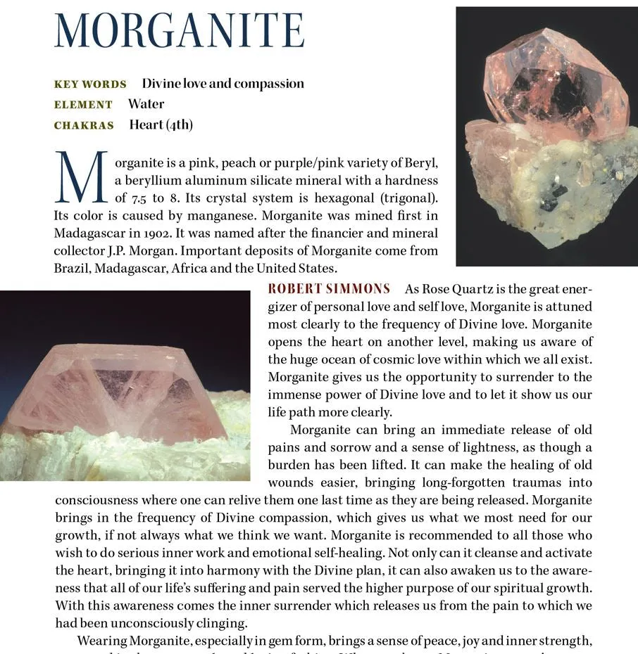 Danburite & Morganite Quartz Radiant Heart Crystal Pendant