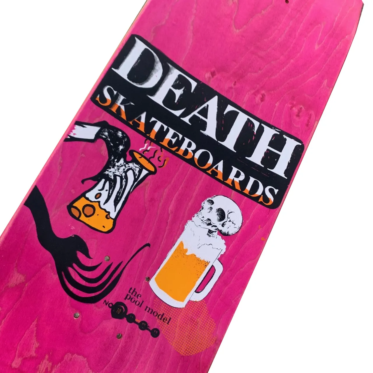 Death Skateboards Zarosh Hand Screened Heart Red Skateboard Deck - 9.00