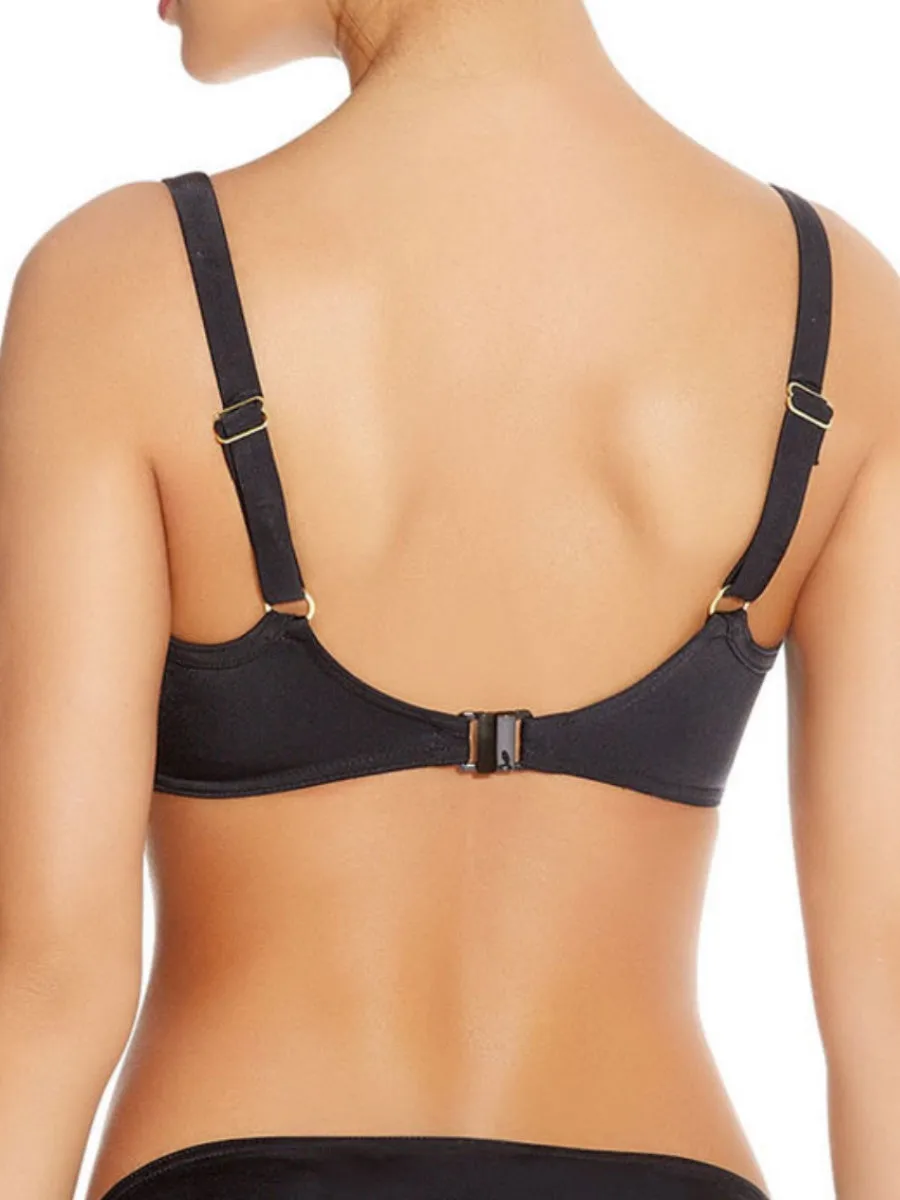 Deco Swim Moulded Bikini Top - Black