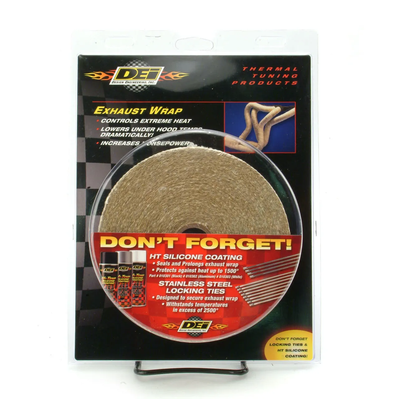 DEI 010105 Exhaust Wrap 1" x 15ft Tan