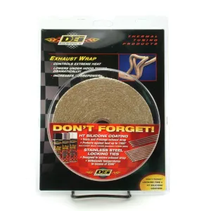 DEI 010105 Exhaust Wrap 1" x 15ft Tan