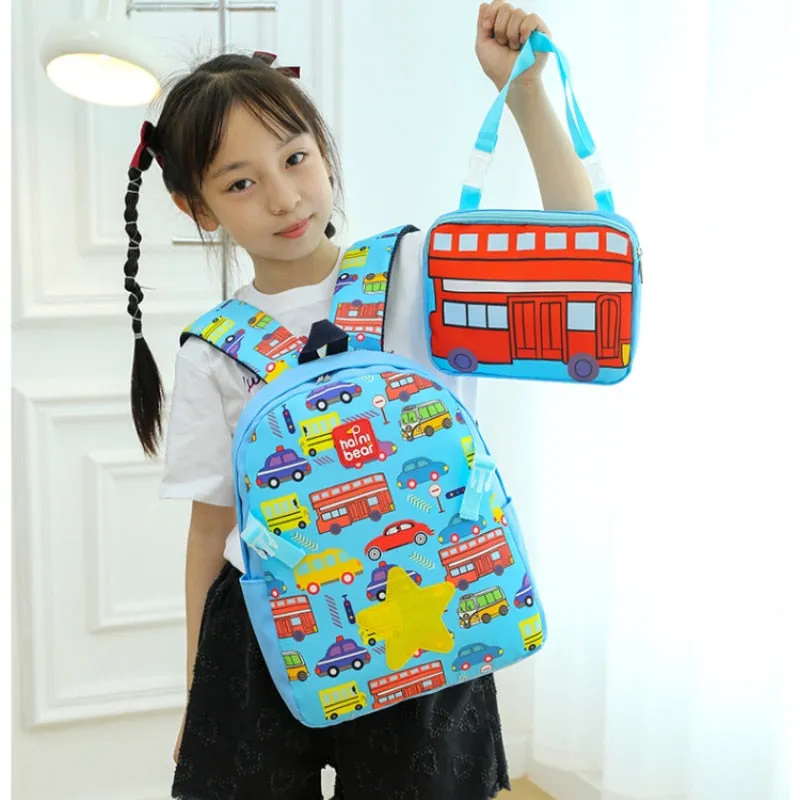 Dirt Resistant Cartoon Printing Kindergarten Backpacks Bags