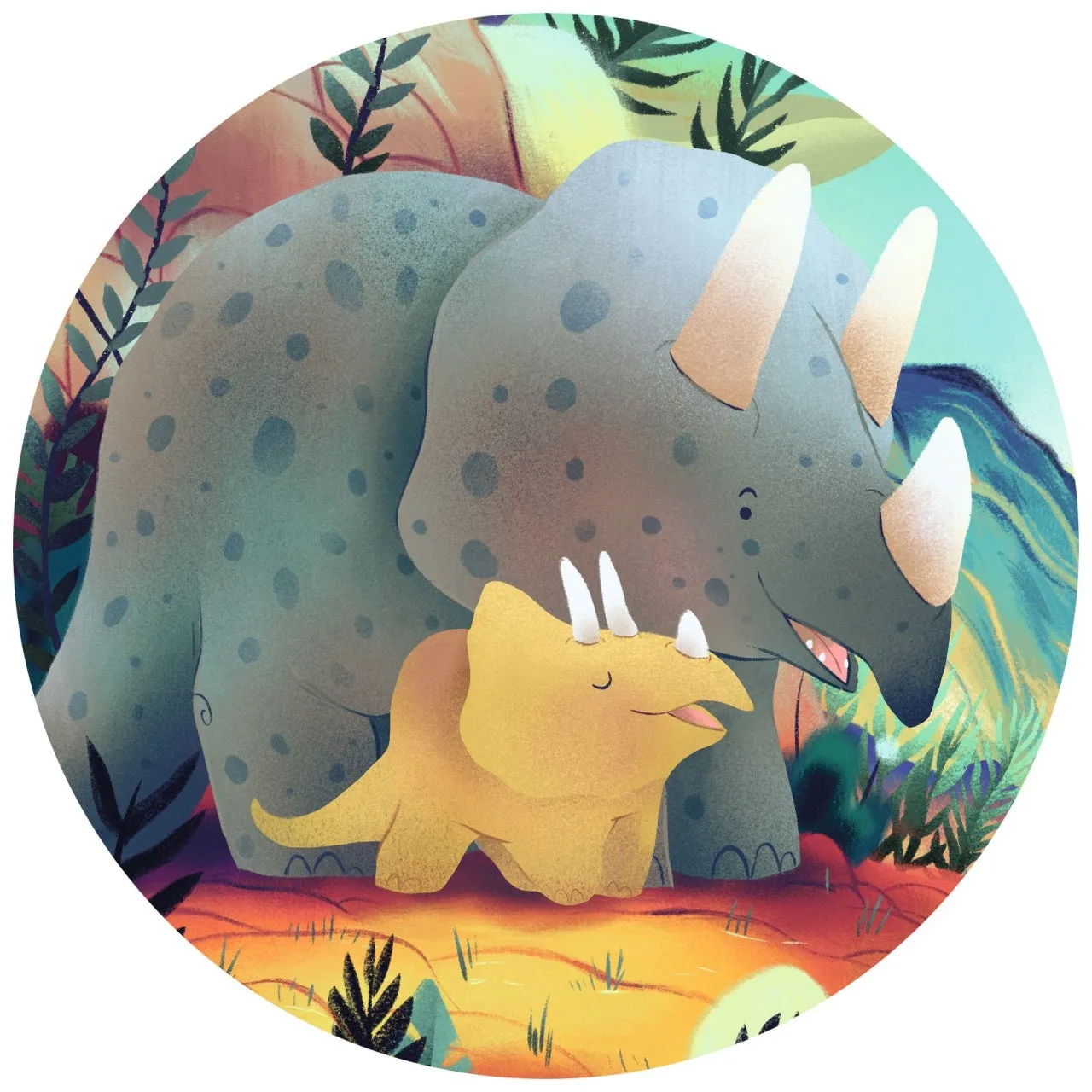 Djeco Silhouette Puzzle - Teo the Dino