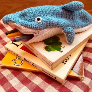 Dolphin Crocheted Pencil Case