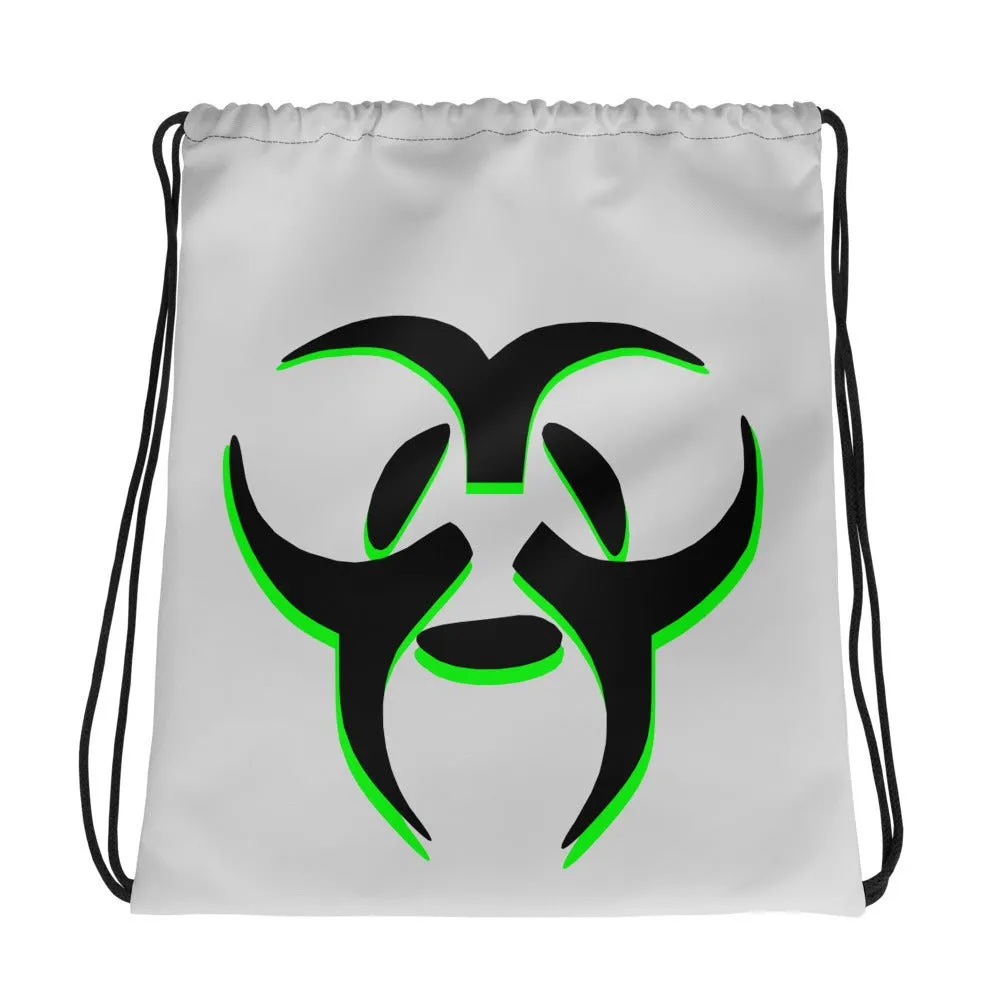 Dragon Foxx® Grunge Punk Skull Drawstring Bag