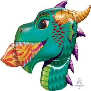 Dragon Head Foil Balloon - 91cm x 63cm