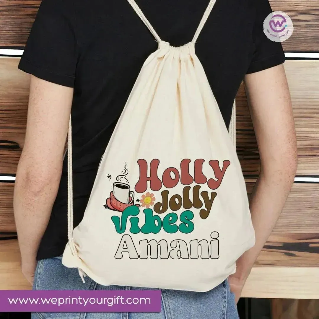 Drawstring Bag - Merry Christmas