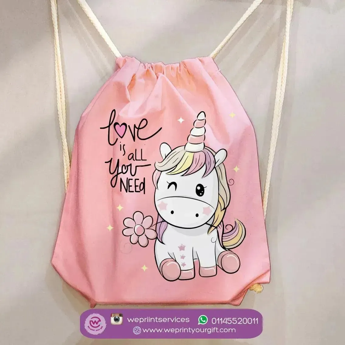 Drawstring Bag - Unicorn