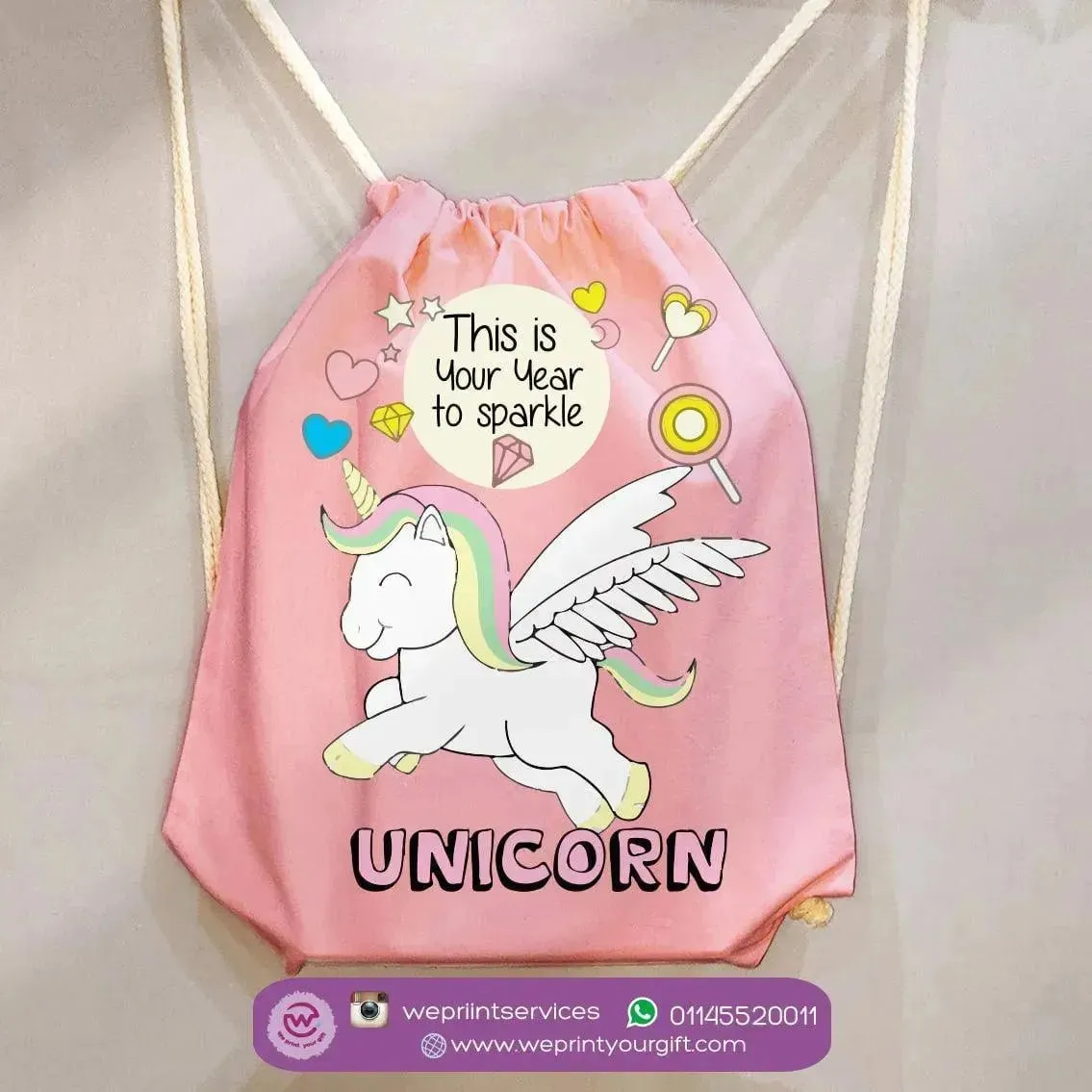 Drawstring Bag - Unicorn