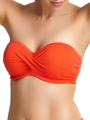 Echo Bandeau Bikini Top - Orange