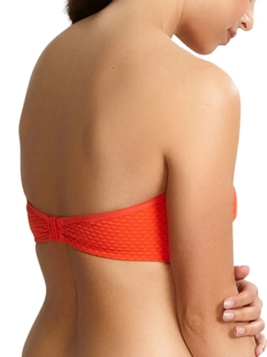 Echo Bandeau Bikini Top - Orange