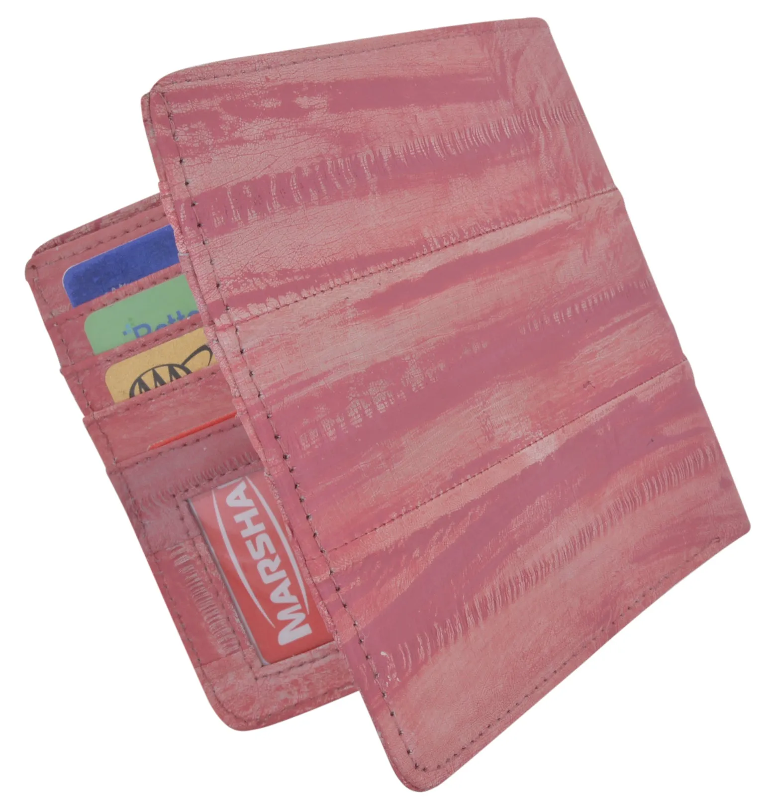 Eel Skin Waterproof Hipster Bifold Credit Card ID Mens Wallet EW711