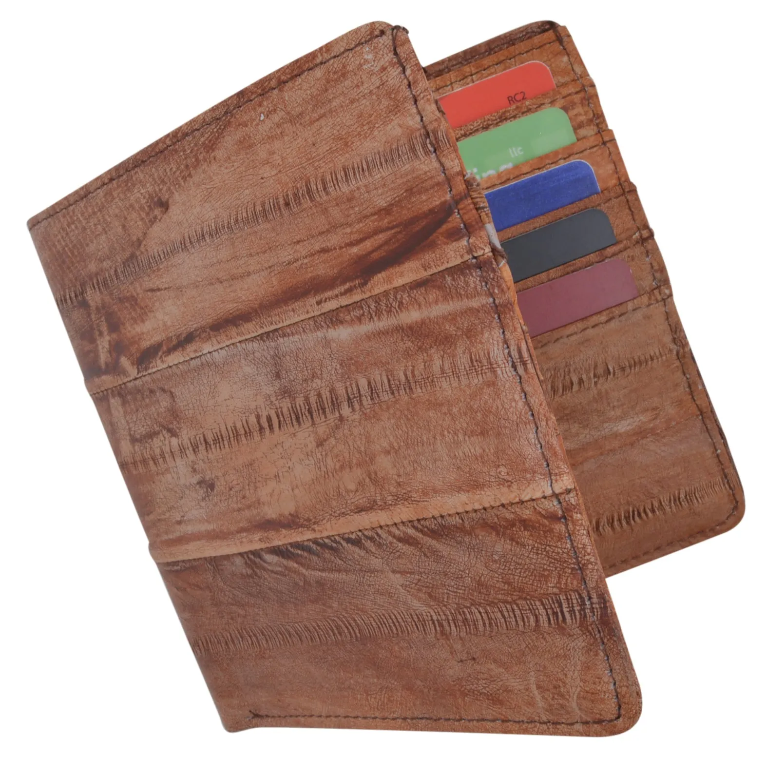 Eel Skin Waterproof Hipster Bifold Credit Card ID Mens Wallet EW711